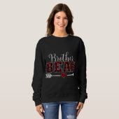 Sweatshirt Brother Bear Buffalo Plaid Arrow Heart Son Christa (Devant entier)