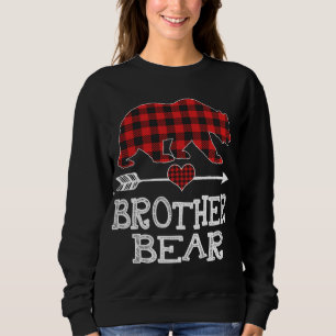 Sweatshirt Brother Bear Christmas Pajama Red Plaid Buffalo Fa