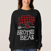 Brother Bear Christmas Pajama Red Plaid Buffalo Fa