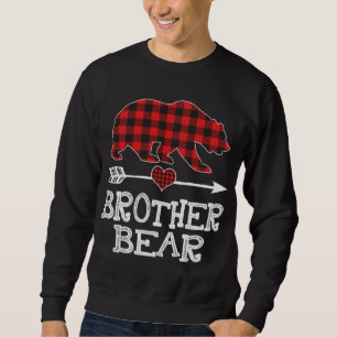 Sweatshirt Brother Bear Christmas Pajama Red Plaid Buffalo Fa
