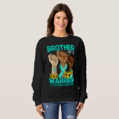 Sweatshirt Brother D'Un Guerrier Scleroderma Sensibilisation (Devant entier)