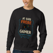 Sweatshirt Brother & Gamer — Premium Controller Design (Trans (Devant)