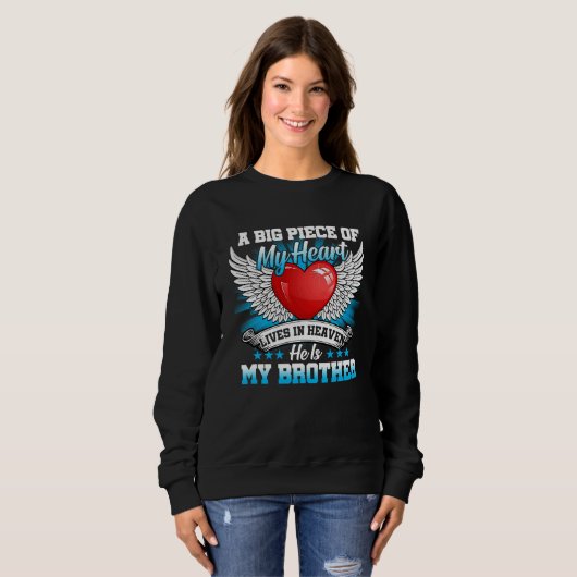 Sweatshirt Brother My Angel In Memory Of Brother In Heaven (Devant entier)