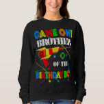 Sweatshirt Brother of the Birthday Boy Family Matching Laser<br><div class="desc">Balise laser correspondant à la famille des jeunes filles du frère de l'anniversaire</div>