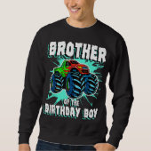 Sweatshirt Brother of the Birthday Boy Monster Truck Birthday (Devant)