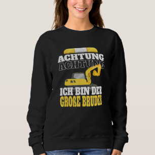 Sweatshirt Brother pour enfants Constructeur de Digger Big Bo