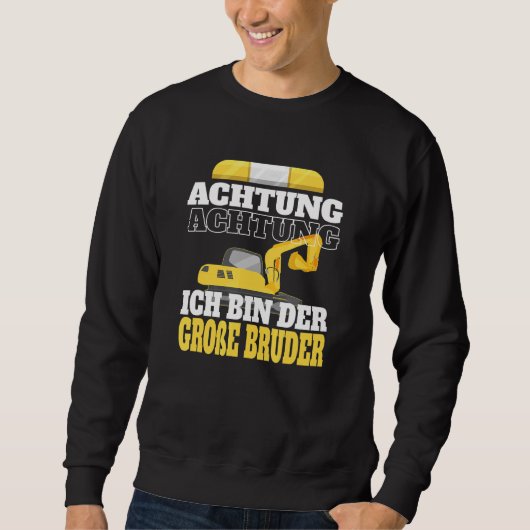 Sweatshirt Brother pour enfants Constructeur de Digger Big Bo (Devant)