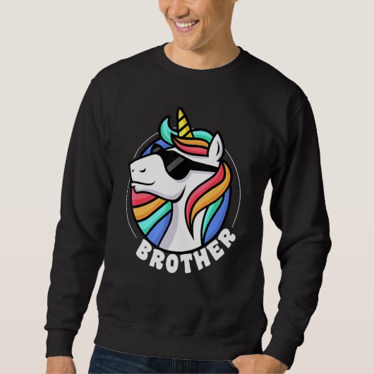 Sweatshirt Brother Unicorn Pour Garçons (Devant)