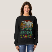 Sweatshirt Brothersaurus Dinosaur Rex Frère Saurus Autisme A (Devant entier)