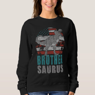 Sweatshirt Brothersaurus Rex Dinosaur Frère Saurus Américain