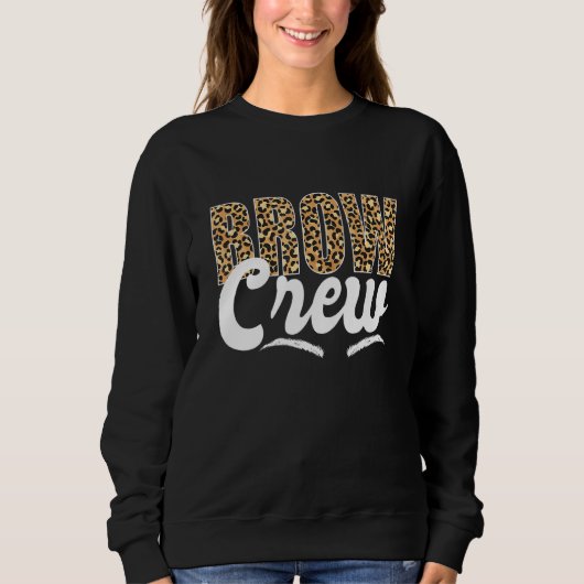 Sweatshirt Brow Crew Brow Artiste Brow Tech Leopard Brow Crew (Devant)