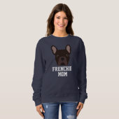 Sweatshirt Brown Frenchie Chien Maman French Buldog (Devant entier)