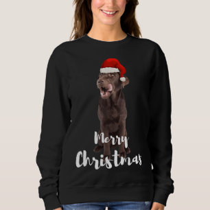 Sweatshirt Brown Labrador Retriever Joyeux Noël Labrador