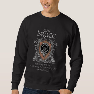 Sweatshirt Bruce Clan tartan crête causant des ravages aux âg