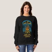 Sweatshirt Brûlez Votre Stress Dans Le Camping Camping Camper (Devant entier)