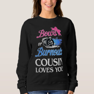 Sweatshirt Brûlures Ou Bows Cousin Vous Aime Révéler Le Sexe