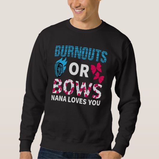 Sweatshirt Brûlures Ou Bows Nana Vous Aime Partie Révélation  (Devant)
