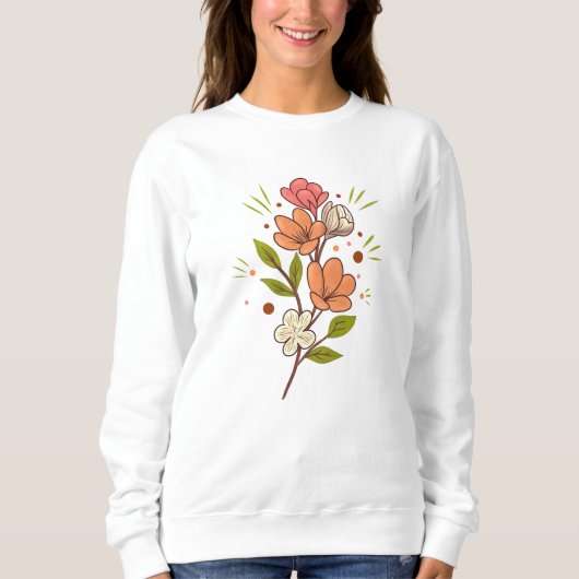 Sweatshirt Brunch floral (Devant)