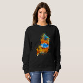 Sweatshirt Brushstroke Fox (Devant entier)