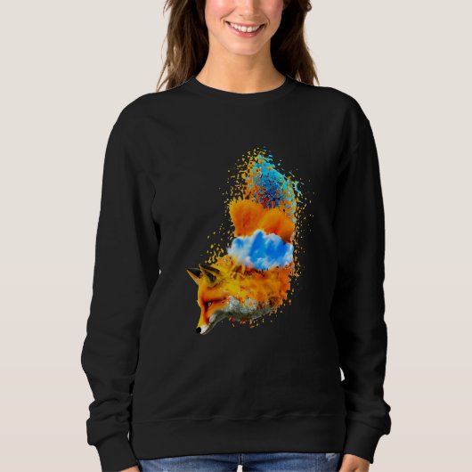 Sweatshirt Brushstroke Fox (Devant)