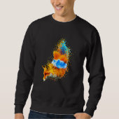 Sweatshirt Brushstroke Fox (Devant)