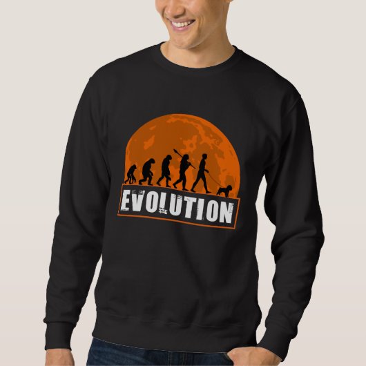 Sweatshirt Brussels Griffon Dog Human Evolution for Men Wome (Devant)