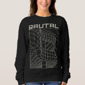 Sweatshirt Brutal Brutalist Architecture Mid Century Architec (Devant)