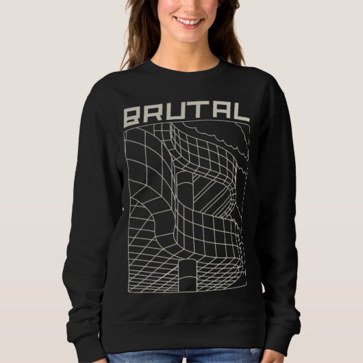 Sweatshirt Brutal Brutalist Architecture Mid Century Architec (Devant)