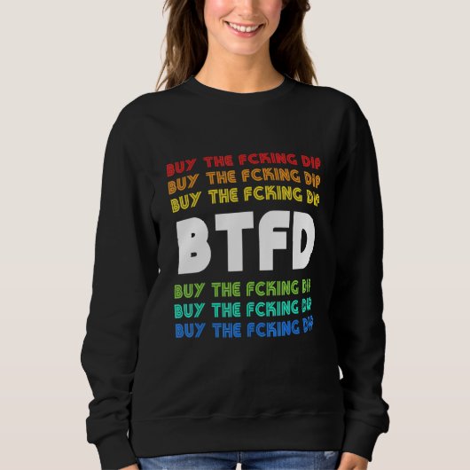 Sweatshirt Btfd Acheter La Pièce De Bitcoin Blockchain Crypto (Devant)