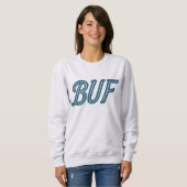 Sweatshirt BUB Buffalo Airport Code - Buffalo NY Aviation (Devant entier)