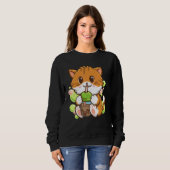 Sweatshirt Bubble Tea Cat Boba Tea Drinker Tapioca Balls cat (Devant entier)