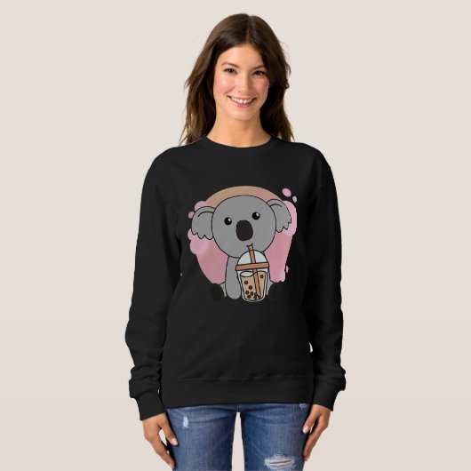 Sweatshirt Bubble Tea Koala With Chocolate Tea Sweet Koalas (Devant entier)