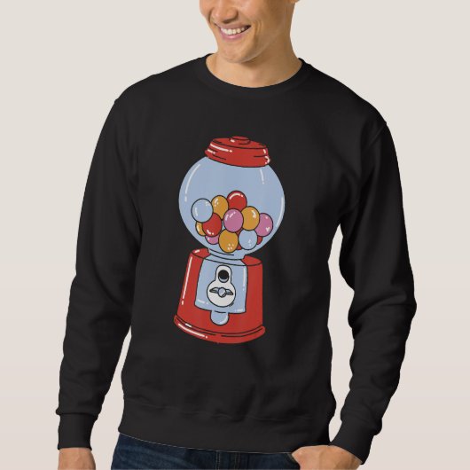 Sweatshirt Bubblegum machine chewing gum graphic for men wome (Devant)