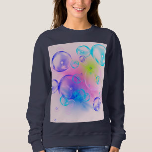 Sweatshirt BUBBLES - Image Abstraite colorée de l'art fractal