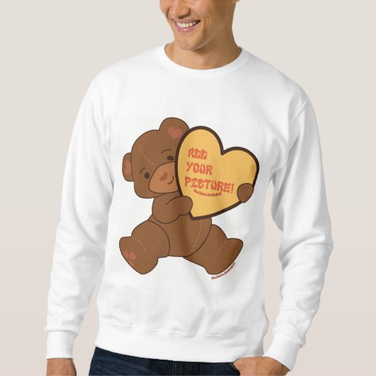 Sweatshirt Bubbly mignonne Ours couleur Brown (Devant)