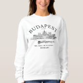 Sweatshirt Budapest Retro: Timeless Splendor of Hungary’s  (Devant)