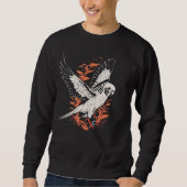 Sweatshirt Budgie Parakeet volant (Devant)