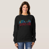 Sweatshirt Buenos Aires Argentina City Skyline Silhouette Out (Devant entier)