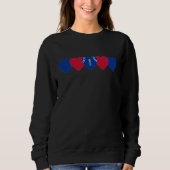 Sweatshirt Buffalo Bills Heart Football Dark (Devant)