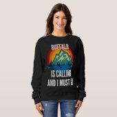 Sweatshirt Buffalo Is Calling And I Must Go, Rainbow Moutain (Devant entier)