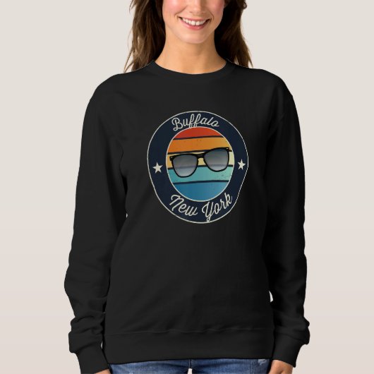 Sweatshirt Buffalo New York Ny Vacances Souvenir Lunettes de  (Devant)