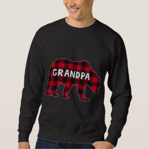 Sweatshirt Buffalo Plaid Bear Pajama de Noël Correspondant Fa