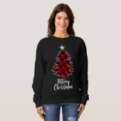 Sweatshirt Buffalo Plaid Christmas Tree (Devant entier)
