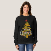 Sweatshirt Buffalo Plaid Christmas Tree Office Party Christma (Devant entier)