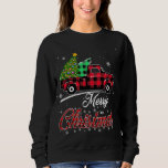 Sweatshirt Buffalo Plaid Christmas Tree Vintage Camion Rouge<br><div class="desc">Buffalo Plaid Christmas Tree Vintage Camion Rouge cadeau de Noël</div>