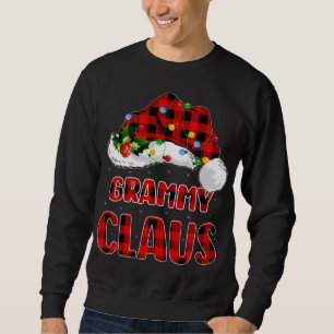 Sweatshirt Buffalo Plaid Family Correspondance Père Noël Gram