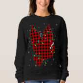 Sweatshirt Buffalo Plaid Family Matching Dove Bird Christmas (Devant)