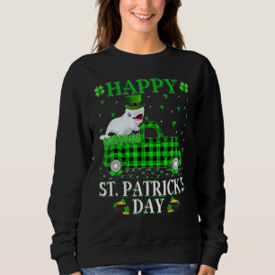 Sweatshirt Buffalo Plaid Green Truck Beluga Whale Fish St Pat