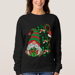 Sweatshirt Buffalo Plaid Ho Ho Correspondant Famille Noël Gno