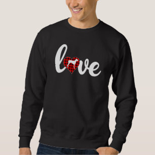 Sweatshirt Buffalo Plaid Love Rhodesian Ridgeback Chien Valen
